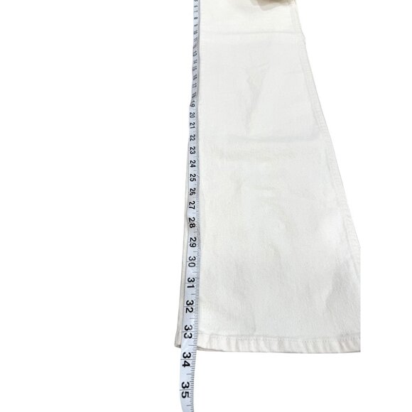 SAME The Perfect Jean Straight-Leg White Denim Womens Size 28 - Picture 7 of 8
